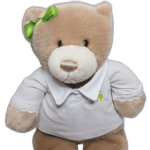 Brooks Brothers 15” Teddy Bear Plush with Shirt bow